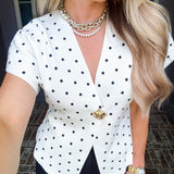 Vintage Muse Polka Dot Top