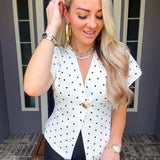 Vintage Muse Polka Dot Top