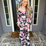 Petals & Prosecco Floral Jumpsuit