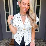 Vintage Muse Polka Dot Top
