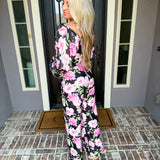 Petals & Prosecco Floral Jumpsuit