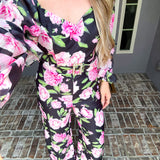 Petals & Prosecco Floral Jumpsuit