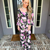 Petals & Prosecco Floral Jumpsuit