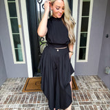 Onyx Obsession Open Slit Harem Pant