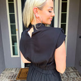 Onyx Obsession Mockneck Crop Top