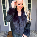 Billion Dollar Baddie Suede Fur Coat