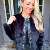 Noir Luxe Fur Coat
