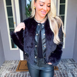 Noir Luxe Fur Coat