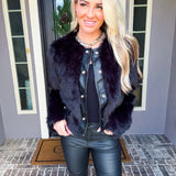 Noir Luxe Fur Coat