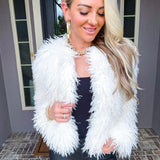 Whiteout Shaggy Glam Coat