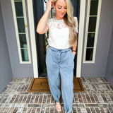 Sidewalk Runway Denim Balloon Pant