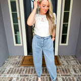Sidewalk Runway Denim Balloon Pant