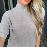 Champagne Sparkle Jeweled Top