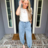 Sidewalk Runway Denim Balloon Pant