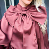 Fall For Drama Exaggerated Bow Blouse