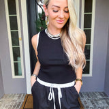 Retro Luxe Black Top
