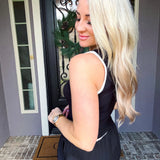 Retro Luxe Black Top