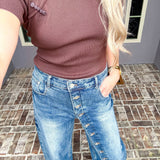 Button Me Up Barrel Jeans