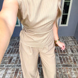 Corner Office Balloon Pinstripe Trousers