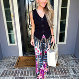 Sweet Rose Knit Vest Top