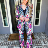 Violet Reign Statement Flower Blazer