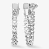 Julian Loves Diamonds Soft Chain Hoops