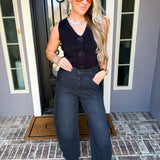 Retro Ease Black Barrel Jean