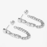 Julian Loves Diamonds Soft Chain Hoops