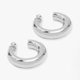 'She's So Smooth" Tube Hoops - Silver