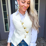 Fashion Risk Taker Safety Pin Vest