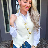 Fashion Risk Taker Safety Pin Vest