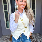 Fashion Risk Taker Safety Pin Vest