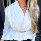 Simply Chic Hi-Lo Blouse