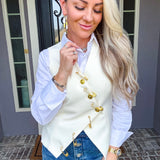 Fashion Risk Taker Safety Pin Vest