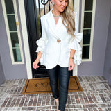 Fashion Empire Bow Sleeve Blazer