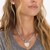 Julian XL Heart Cuban Chain Necklace