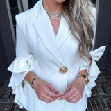 Fashion Empire Bow Sleeve Blazer