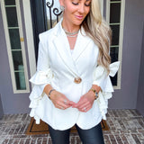 Fashion Empire Bow Sleeve Blazer