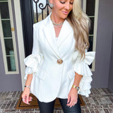 Fashion Empire Bow Sleeve Blazer
