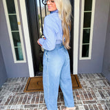 The Studio Belted High Waist Jean
