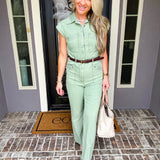 Wild Sage Utility Jumpsuit