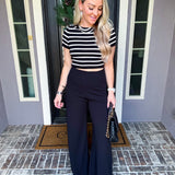Palazzo Strolling Wide Leg Trousers