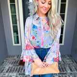 Riviere  Exaggerated Sleeve Blouse