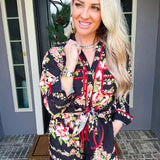 Regal Garden Flower Blouse
