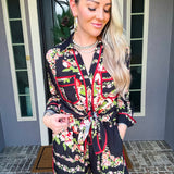 Regal Garden Flower Blouse