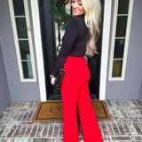 Fashion Icon Pants - Red