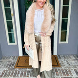 Rich Girl Aura Fur Duster - Cream