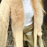 Rich Girl Aura Fur Duster - Cream