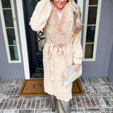 Rich Girl Aura Fur Duster - Cream