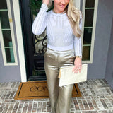 Broadway Glam Metallic Pants